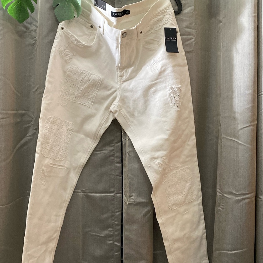 Ralph Lauren white jeans